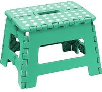 SGABELLO PLASTICA 22 CM VARI COLORI BASSO SGABELLINO PORTATILE VIAGGIO