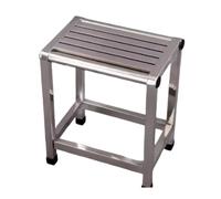 Sgabello poggiapiedi in acciaio inox, sedia classica da 40 cm per comodino e appartamento, ideale per cambiare le scarpe ed elegante decorazione per la casa