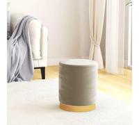 Sgabello portaoggetti rotondo in velluto grigio scuro 31 x 37 cm con | Base in ferro robusto, coperchio pratico, seduta soffice, portaoggetti nascosto, stile moderno, ideale corridoio soggiorno