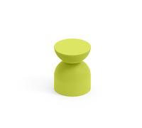 Sgabello Pouf in polietilene Polifunzionale ILLO rigato Dimensioni 35x h 45 cm -Portata massima 120 kg utilizzabile come sgabello o tavolino verde
