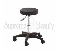 SGABELLO PROFESSIONALE ESTETISTA MANICURE PEDICURE MAKE UP BERLIN NERO