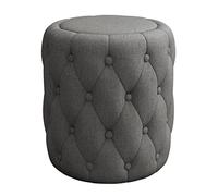 Sgabello quadrato in tessuto blu e grigio chiaro, versatile per cambiare le scarpe, divano e poggiapiedi, 40 x 40 x 43 cm, elegante decorazione per la casa per soggiorno e ingresso.