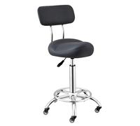 Sgabello regolabile con supporto per la schiena, sgabello ergonomico professionale per ufficio e medico, per salone, redazione, supporto per l'età (colore 2)