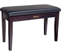 Sgabello Roland a Due Posti per Pianoforte, con Finitura Palissandro, Rivestimento Vinilico della Seduta e Scomparto per Gli Spartiti - Rpb-D100Rw