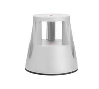 Sgabello Roll a step con ruote - 24 x 45 x 45 cm - grigio chiaro - Caimi