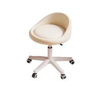 Sgabello rotondo da cucina regolabile in altezza da 35 a 44 cm, sgabello da salone con ruote, comodo sgabello girevole per bellezza e uso domestico