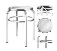 Sgabello rotondo in acciaio inox per la cucina
