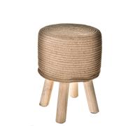 Sgabello Rotondo in Juta H 42 cm