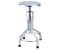 Sgabello rotondo moderno con poggiapiedi, regolabile in altezza, per spa, disegno, tatuaggi, lavoro, massaggi, sedia piccola (nero) (A)