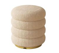 Sgabello rotondo per trucco delicato sulla pelle, con contenitore, comodo organizer per la routine di bellezza domestica, ideale per l'applicazione del trucco e gli appassionati di bellezza