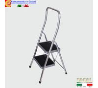 Sgabello Scala Antiscivolo in Alluminio 2 3 4 Gradini Larghi Salvaspazio SUPER F