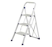 SGABELLO SCALA IN ACCIAIO 3 GRADINI - PORTATA 150 KG - SPESSORE 4,5mm (CHIUSA)