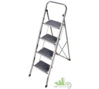 SGABELLO SCALA SCALETTA DOMESTICA ALLUMINIO JOKER 4 GRADINI LARGHI 47x82xh127 CM