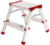 SGABELLO SCALETTA ALLUMINIO STEP UP TIPTAP2 2 GRADINI 125KG DOPPIA SALITA