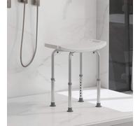 Sgabello Sedile Sedia per Doccia Bagno, Antiscivolo, Altezza Regolabile