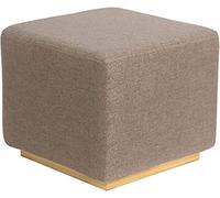 Sgabello, seduta imbottita in schiuma, piccolo poggiapiedi ottomano, moderno contemporaneo quadrato imbottito vanity ottomano