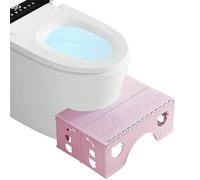 Sgabello squatty pieghevole, sgabello da toilette accovacciato - Pieghevole sgabelli per vaso di di postura adatti,Accessorio da bagno ergonomico, passo di assistenza al WC del piede d