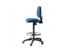 Sgabello tecnico Unisit Esos EOE1 seduta rivestimento Eco blu -EOE1/EB