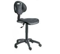 Sgabello tecnico Unisit Esos EOE3 basso poliuterano integrale nero - EOE3