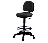 Sgabello tecnico Unisit Esos EOE4S sedut rivestimento Eco nero - EOE4S/EN_new