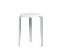 Sgabello TipToe LOU in Plastica Riciclata Bianco/azzurro Pallido