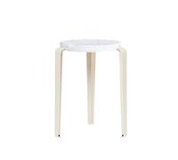 Sgabello TipToe LOU in Plastica Riciclata Bianco/bianco Crema