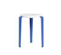 Sgabello TipToe LOU in Plastica Riciclata Bianco/blu Azzurro