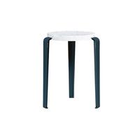 Sgabello TipToe LOU in Plastica Riciclata Bianco/blu Notte