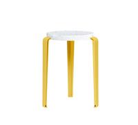Sgabello TipToe LOU in Plastica Riciclata Bianco/giallo Brioche