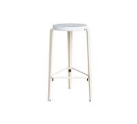 Sgabello TipToe MI LOU in Plastica Riciclata Bianco/bianco Crema