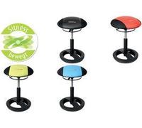 Sgabello Topstar "Sitness Racer Bob" rivestimento nero/nero ecopelle "Lotos" seduta moderna e confortevole - 1 pezzo (SR20 DA00)