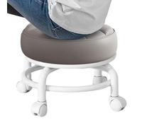 Sgabello Vanity Rolling - Sgabello Spa, Sgabello girevole | Sedia a sella girevole regolabile in altezza, sgabello girevole rotondo e confortevole migliorato per massaggio domestico Garage da giardino
