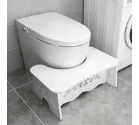 Sgabello WC per adulti, resistente sgabello da bagno, antiscivolo per bagno, scala a pioli per bambini, aiuto rapido contro le emorroidi, gonfiore, stitichezza