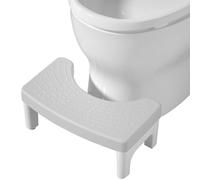 Sgabello WC per adulti, sgabello da cacca, sgabello per WC, aiuto medico, sgabello per WC, sgabello per adulti, aiuto per un intestino sano (grigio)