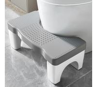 Sgabello WC per adulti | Sgabello da cacca, sgabello per WC | sgabello per WC - Combatte le emorroidi, stitichezza, gonfiore, sindrome dell'intestino irritabile, gonfiore grigio