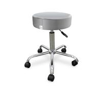 Sgabello Wellcore con ruote autofrenanti Argento