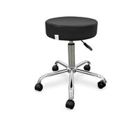 Sgabello Wellcore con ruote autofrenanti Nero