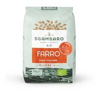 Sgambaro Pasta di Farro Selezione Bio Risone n.17-300g Pasta Farro 100% Italiana - a Basso Contenuto di Grassi, Fonte di Fibre, Proteine e Zinco - Ideale per Diete Sane e Naturali