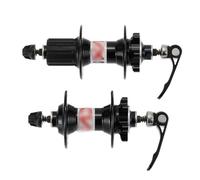 Sganci rapidi, mozzo posteriore in alluminio for bici con leva a sgancio rapido, 32 fori, for, mountain bike, freni a disco, parti di biciclette(Black)