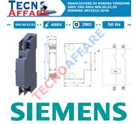 Sganciatore di Sottotensione Minima Tensione AC 415V 50Hz Siemens 3RV1912-1CV1