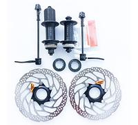 Sgancio Rapido Bici,Sgancio Rapido Per Bicicletta Mozzo del freno a disco da 160mm Rotor 8 9 10 Speed MTB Bike Bike Bike Lock 32/36 fori Hub a sgancio rapido per MT200(32h Pair with RT30)