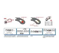 Sgancio rapido della catena singolo Yaban Quick Link 11V Noir