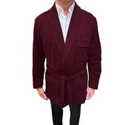 SGARLATA HOME Vestaglia Corta da Camera per Uomo in Lana e Cashmere modello Scialle Classico art. Londra (M, Bordeaux)