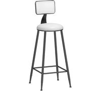 Sgattaioli da Bar per la Colazione sgabelli da Barre da Barra con Velluto Imbottito, 26/30 Pollici, capacità di 330 libbre, Sala da Pranzo di Morden Island Isola (White-1ps, 65 cm)