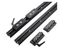 SGB15N Guida lineare a doppio asse incorporata da 38 mm Nero 1 PC SGR15N Set di guide e blocchi Parte for stampante 3D for macchine for la lavorazione del legno(SGB15N-4 wheel,150mm)