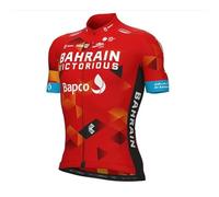 SGCIKER 2022 PRO Team Bahrain Maglia da Ciclismo da Uomo, Maglia da Bici Quick Dry a Manica Corta (2XL)