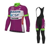 SGCIKER 2022 Pro Team BARDIANI CSF invernale in pile termico da Set di maglia da ciclismo,da uomo, a maniche lunghe più caldo, con imbottitura in gel (2XL)