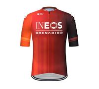 SGCIKER 2024 Uomo World Tour PRO Team INEOS Grenadier Maglia da Ciclismo, Manica Corta Traspirante Camicia da Ciclismo MTB Abbigliamento da Bicicletta Camicia (3XL)