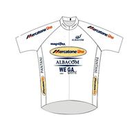 SGCIKER Marco Pantani bianco Pro Team Retro Mercatone Uno Maglia da ciclismo per uomo, manica corta estiva traspirante MTB Abbigliamento da ciclismo Maglia da ciclismo (L)