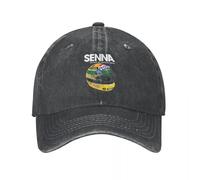 SGDHJCFCV Hip Hop Wash Ayrton Senna Casque Racing Car Ponytail Baseball cap Dad Summer Snapback Hat Casquette